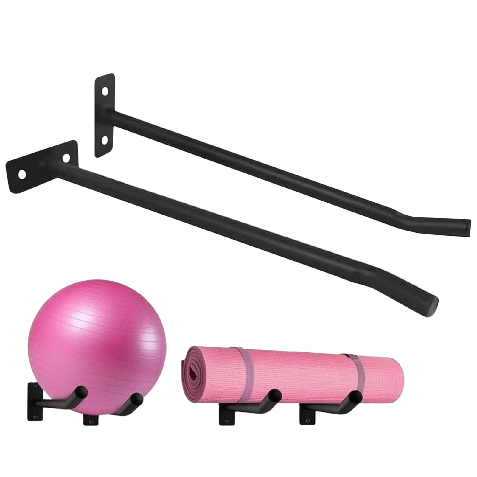 Yoga Fitness Rooms - Oefenbalhouder, 2-pack, wandbevestiging voor yogabal, opbergorganizer