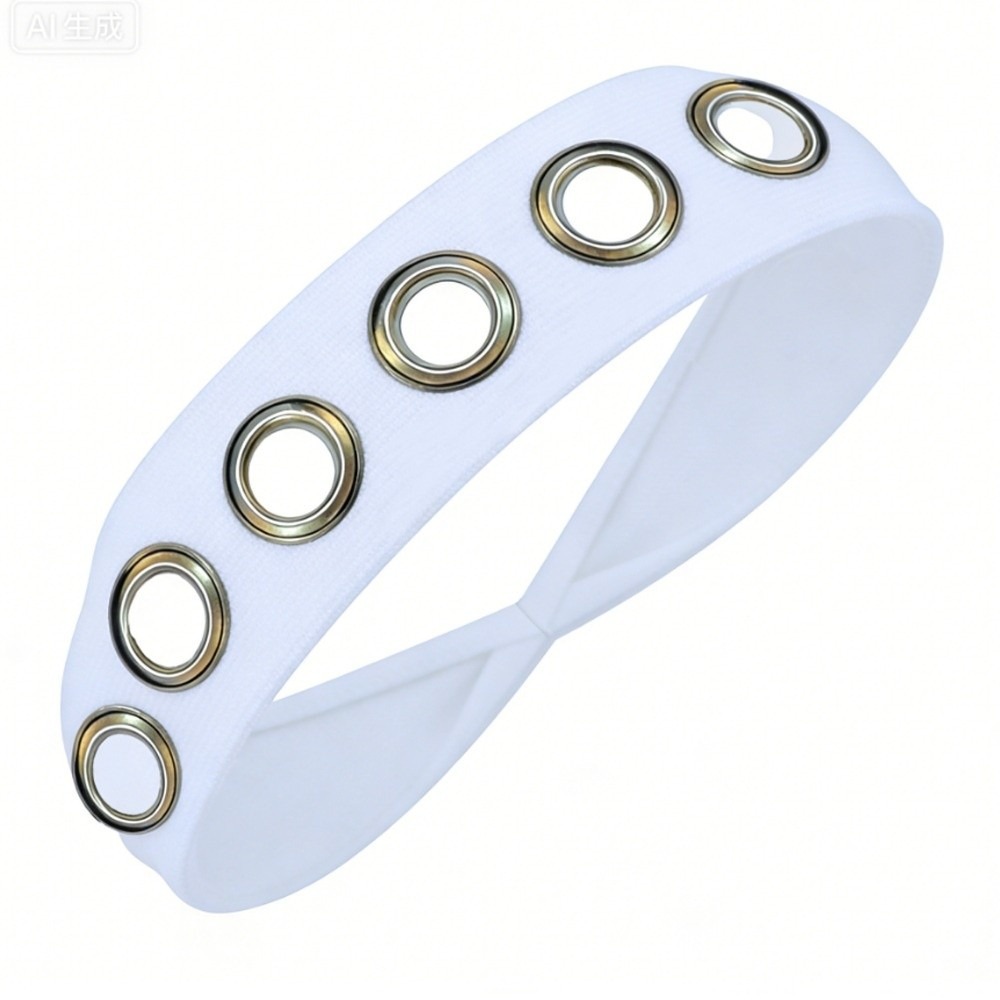 Stretch Strap Yoga - Effen kleur holle metalen hoofdband Grommet