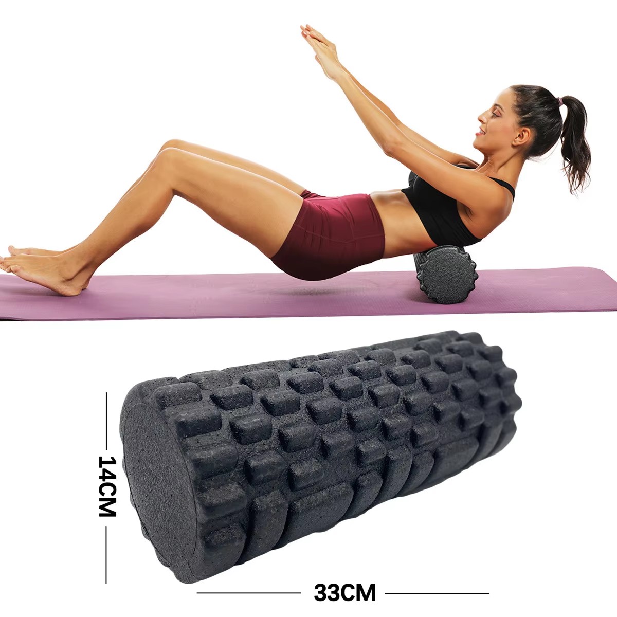Yoga Fitness Body - 30/33 cm Fitness Foam Roller Yoga