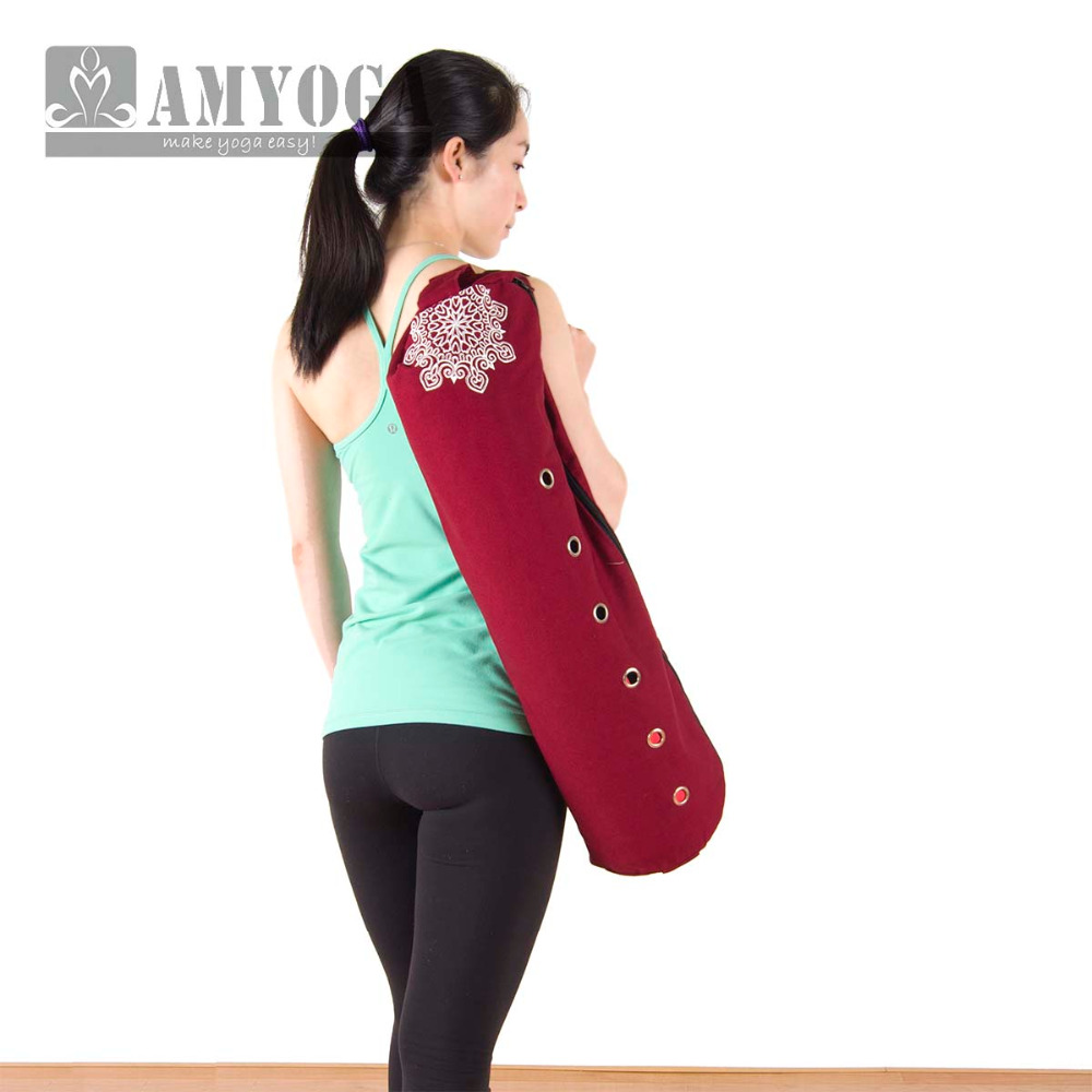 Yoga In Fitness - Canvas yogamat tas, schoudertas, gymmat tas,