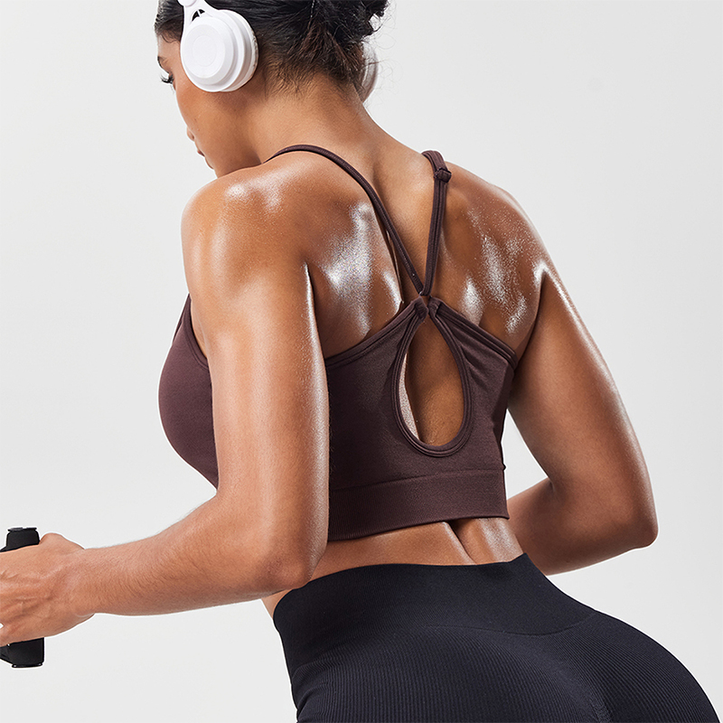 Yoga Fitness Body - Sportbeha met holle rug, verstelbare bandjes,