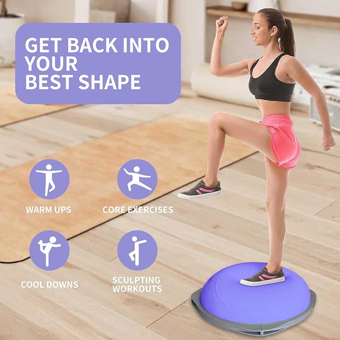 70cm Bosu Balansbal, Anti-Slip - Yoga In Fitness recensie en prijs