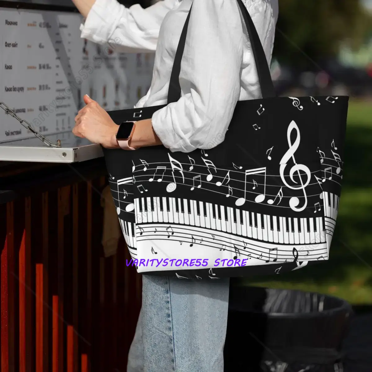 Abstracte pianotoetsen met muz - Yoga Fitness Music recensie en prijs