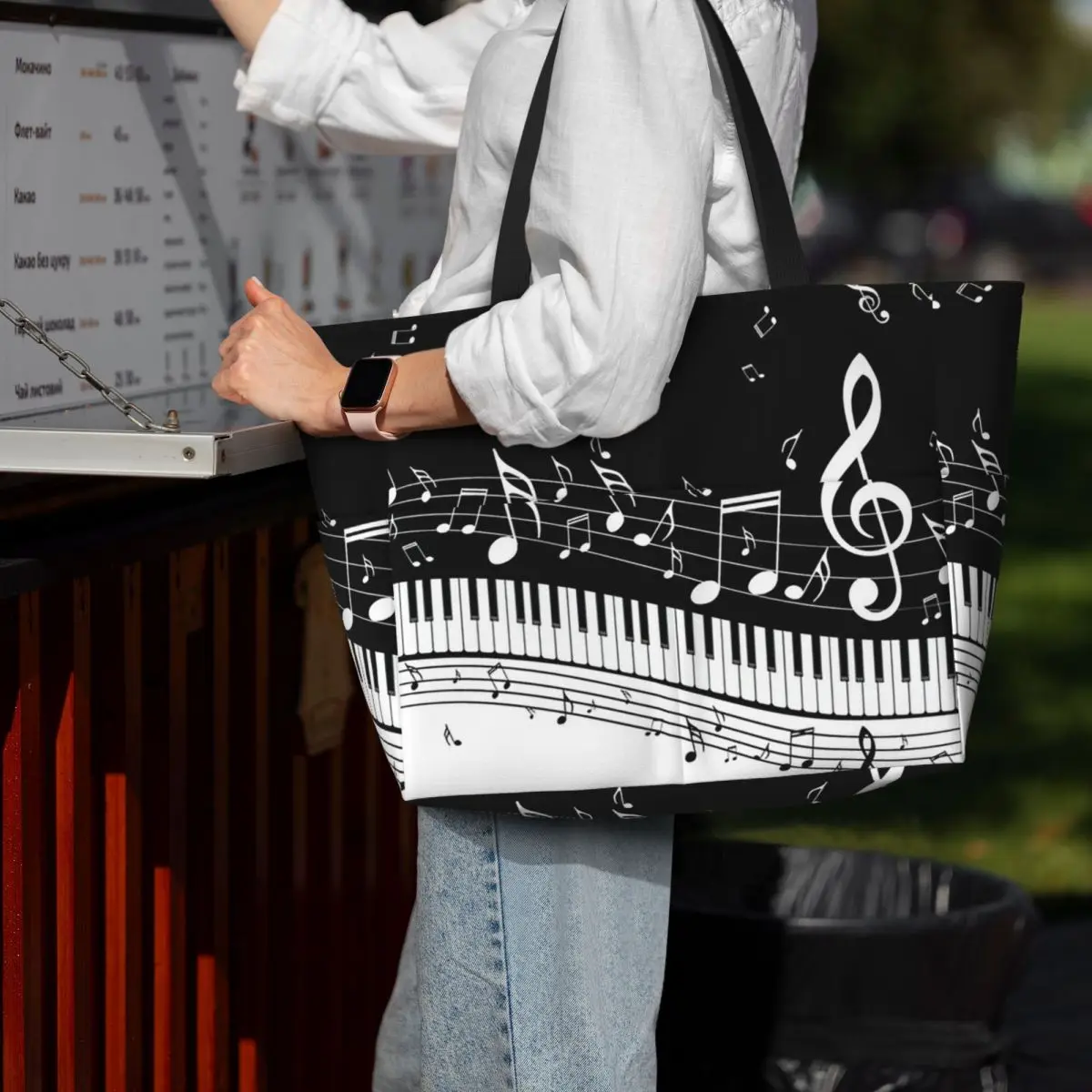 Abstracte pianotoetsen met muz - Yoga Fitness Music recensie en prijs