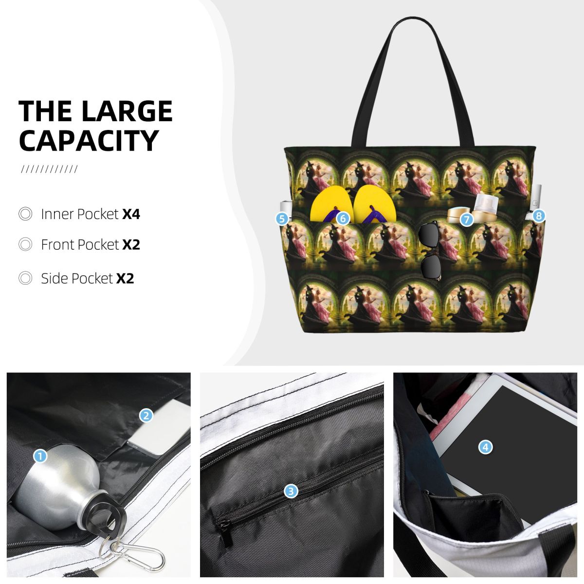 Wicked Musical Beach Tote Bag  - Yoga Fitness Music recensie en prijs