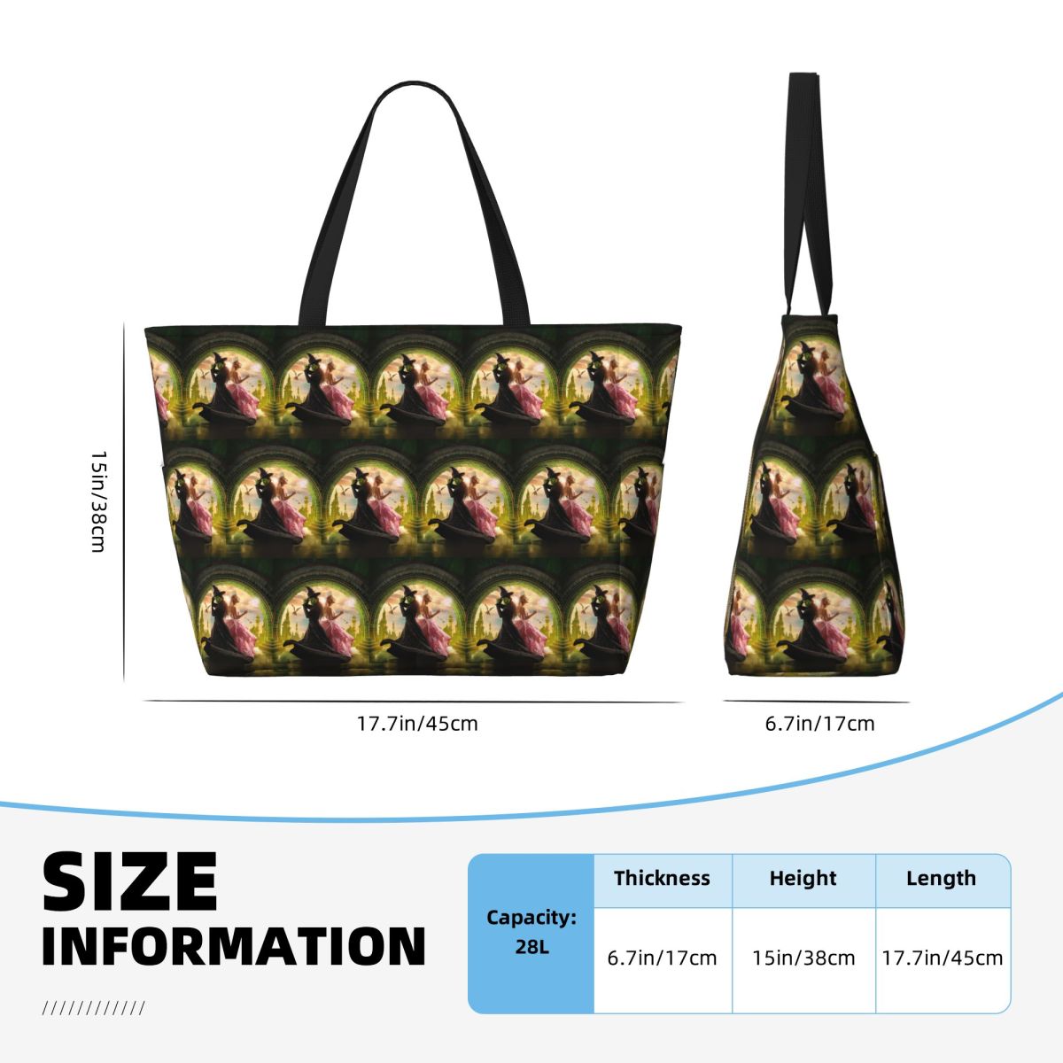 Wicked Musical Beach Tote Bag  - Yoga Fitness Music recensie en prijs