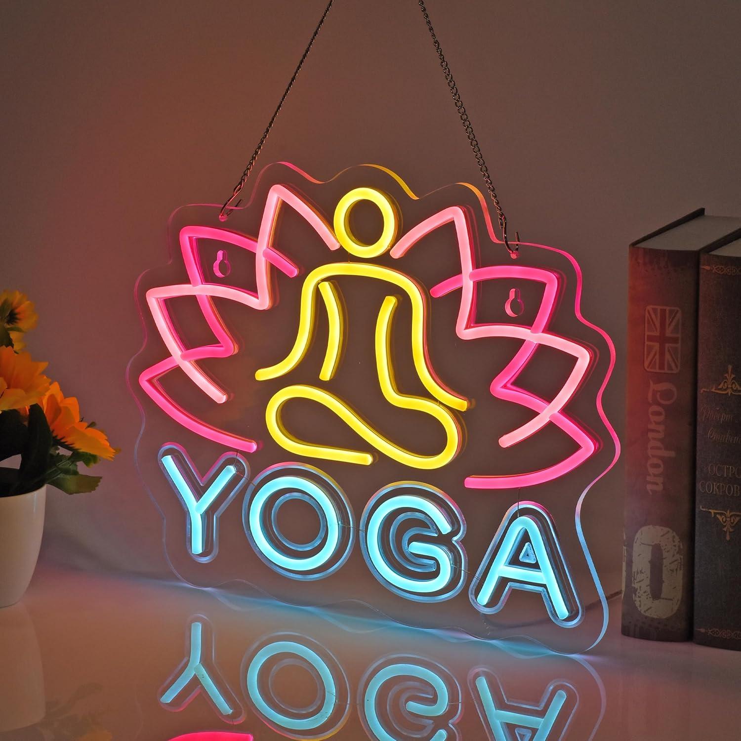 Yoga Neonbord Neonlichten Hang - Yoga Fitness Rooms recensie en prijs