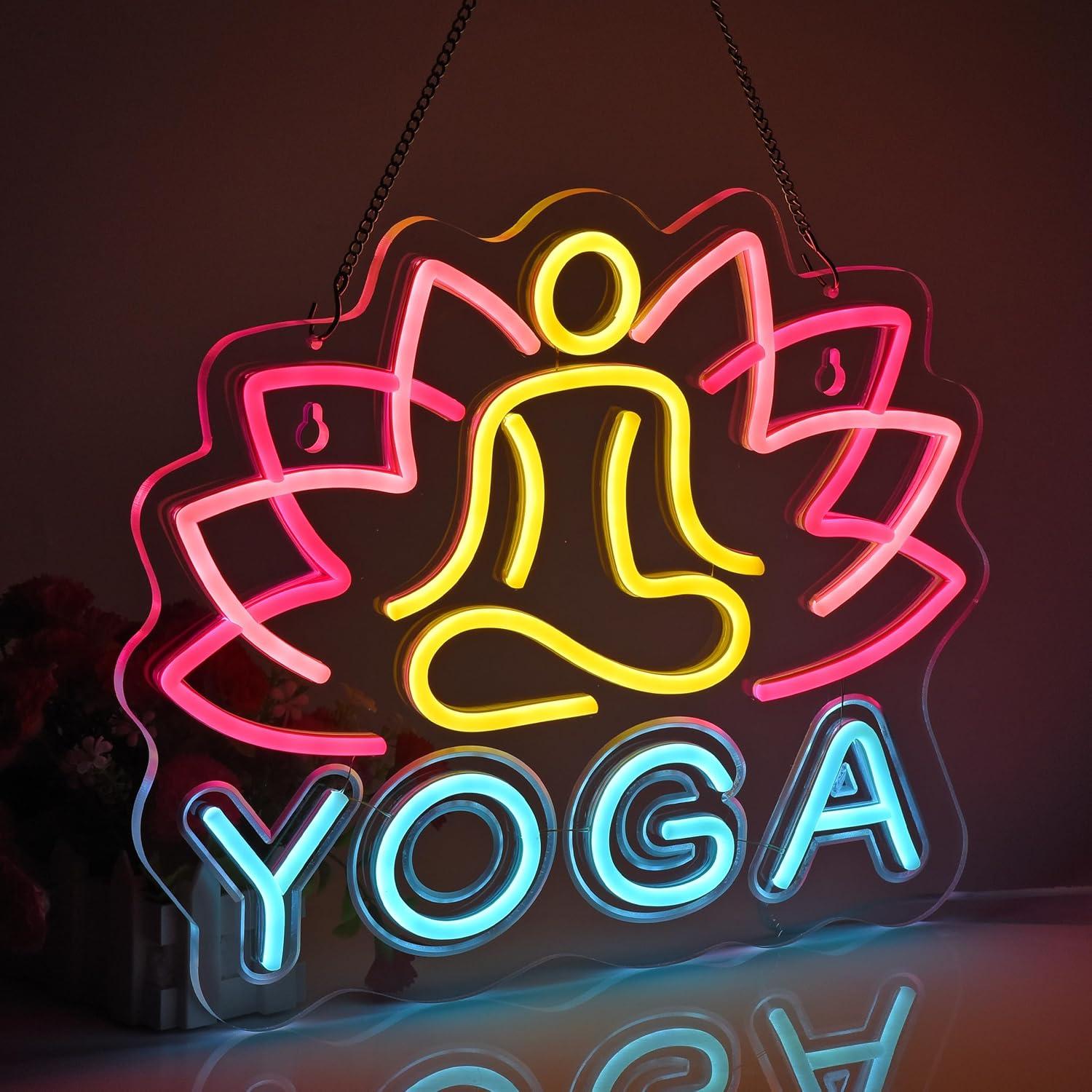 Yoga Neonbord Neonlichten Hang - Yoga Fitness Rooms recensie en prijs