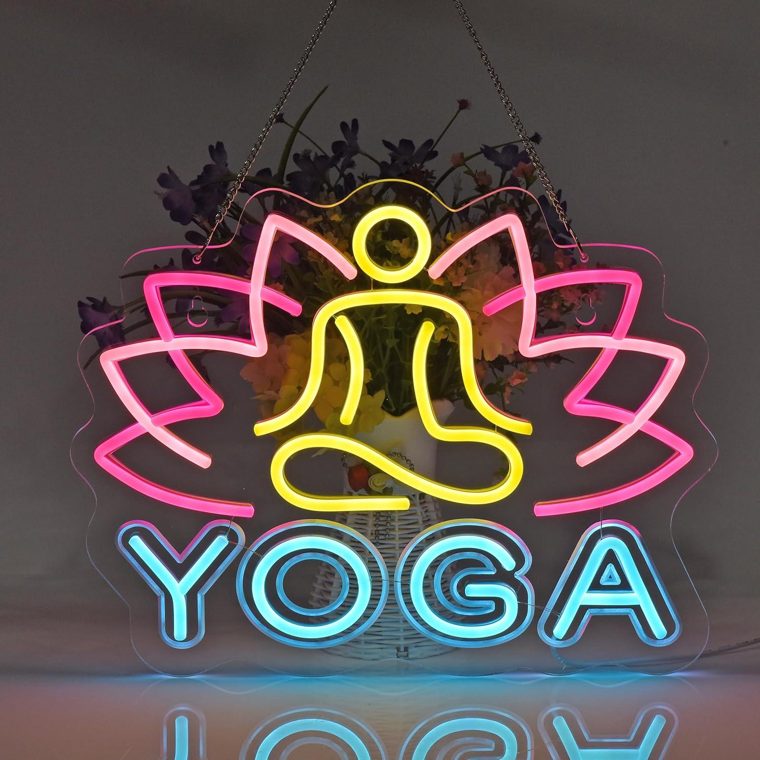 Yoga Neonbord Neonlichten Hang - Yoga Fitness Rooms recensie en prijs