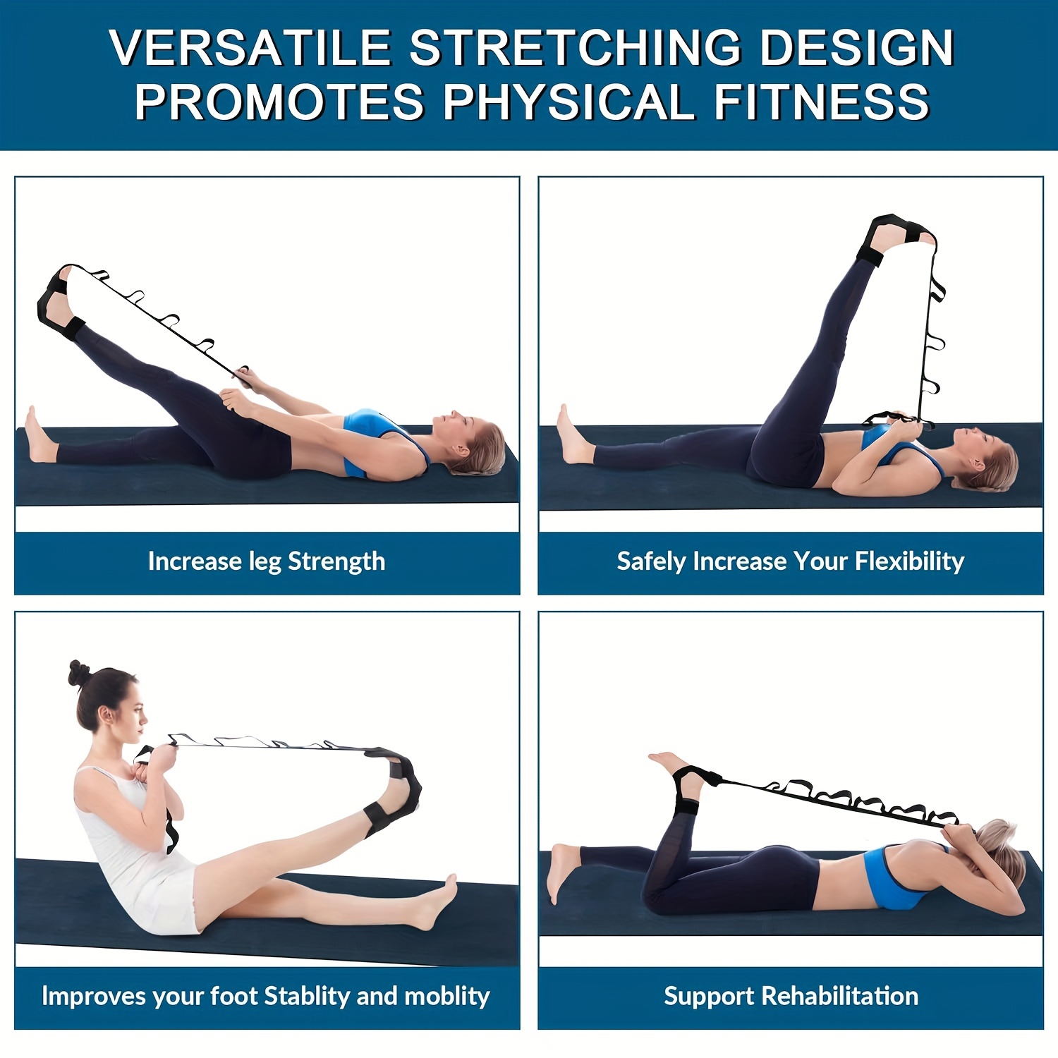 Gesegmenteerde Yoga Stretchban - Stretch Strap Yoga recensie en prijs